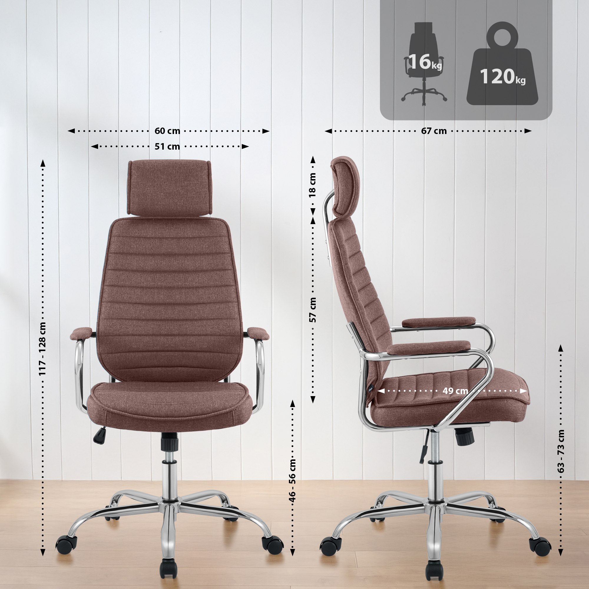Silla de Oficina Rako Tela