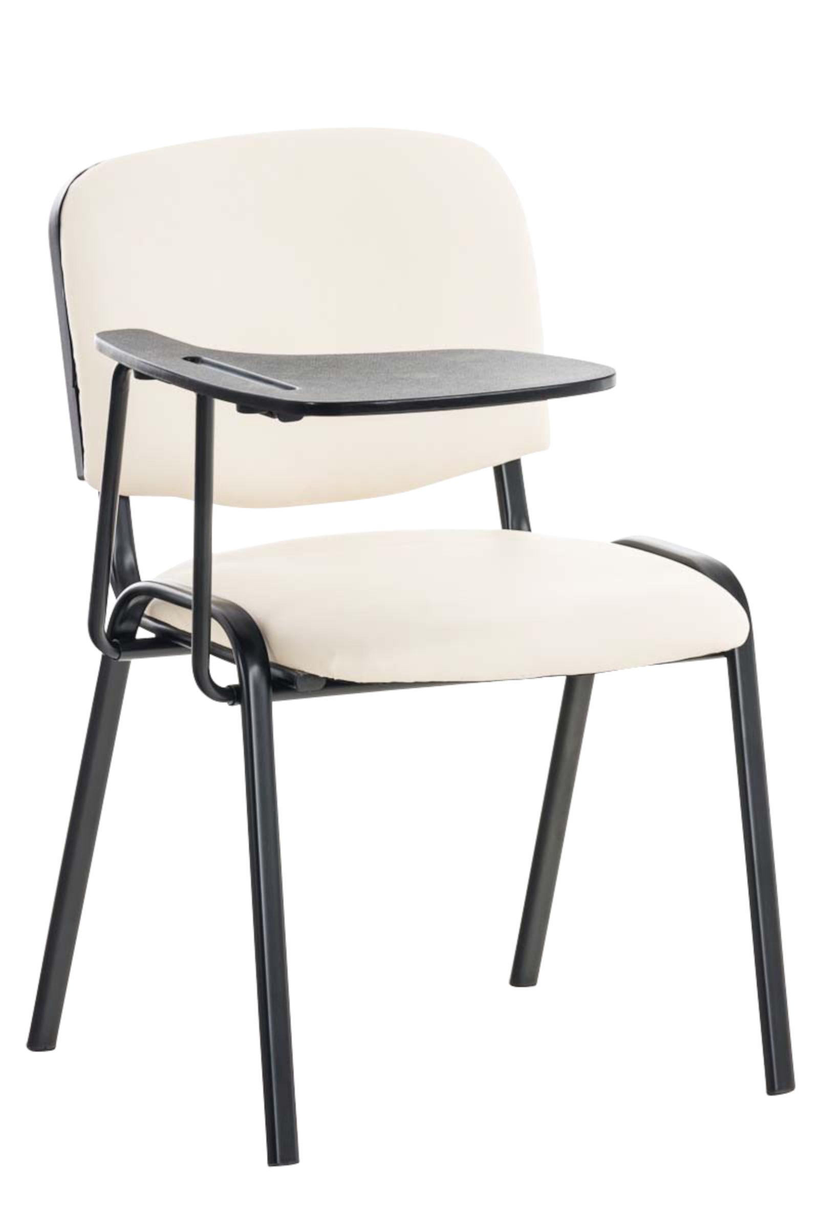 Set de 4 sillas confidente Ken con mesa extensible para escritura