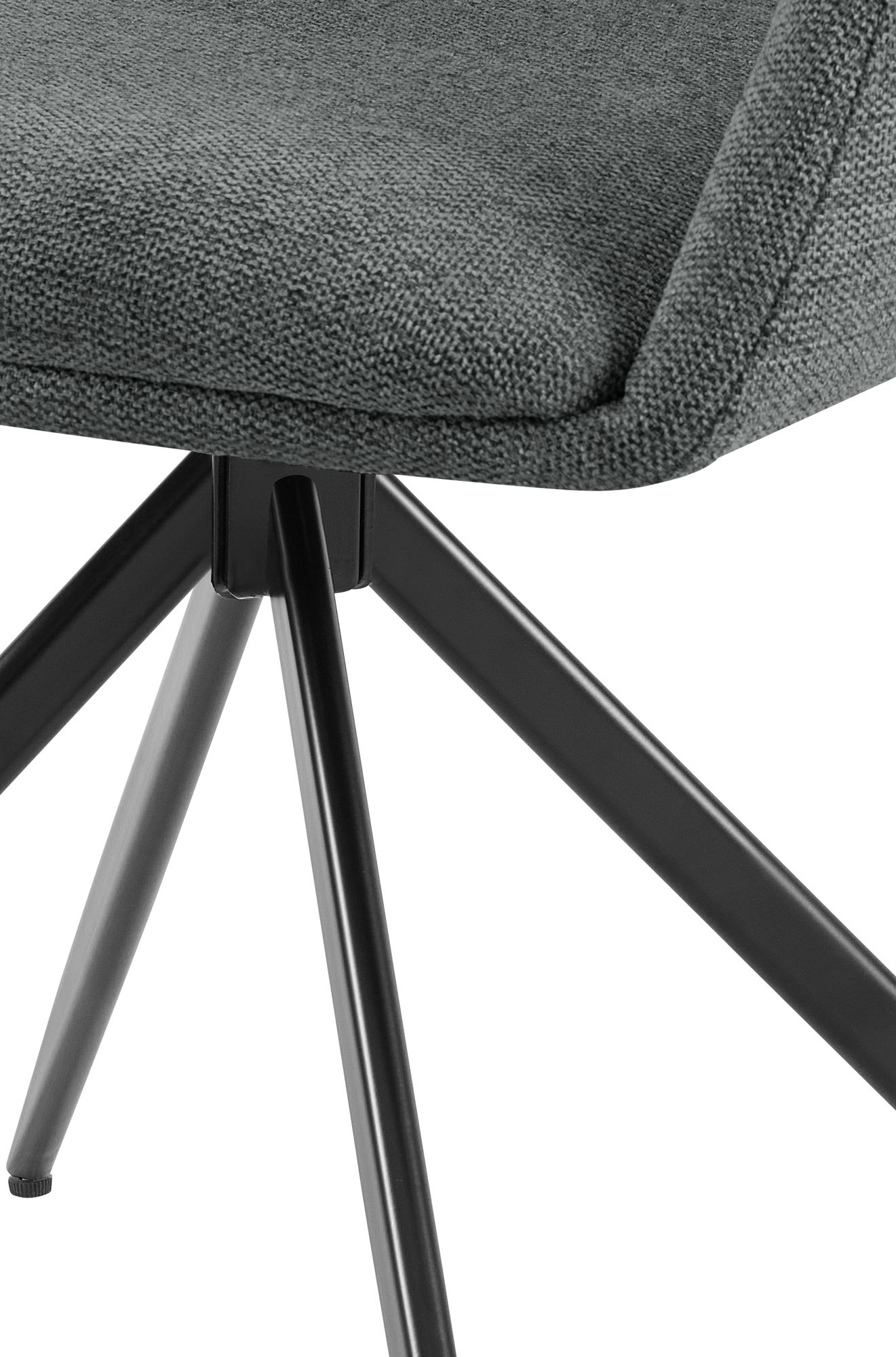 Silla de comedor Olema tapizada en tela