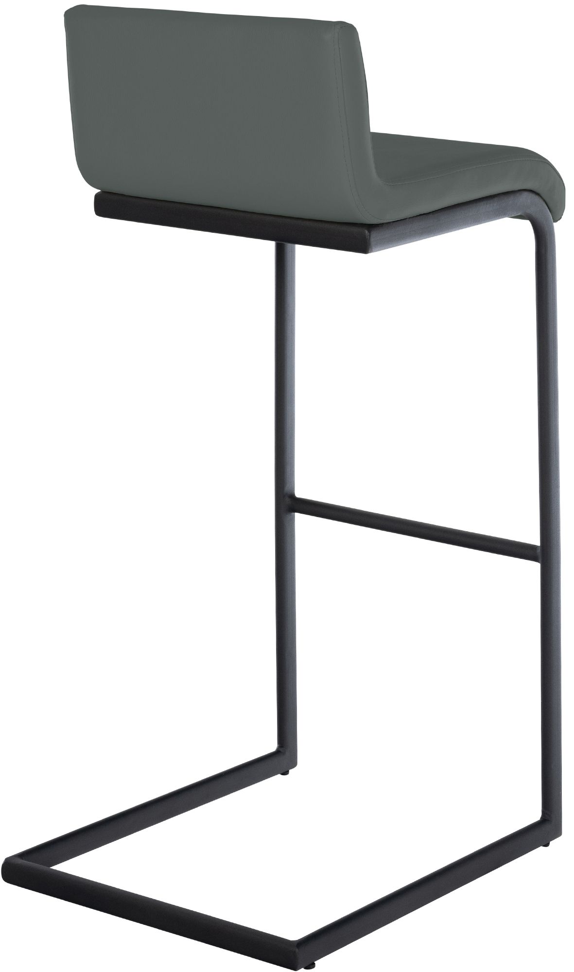 Set de 2 Taburetes de Bar Newport, Estructura de Metal Negro
