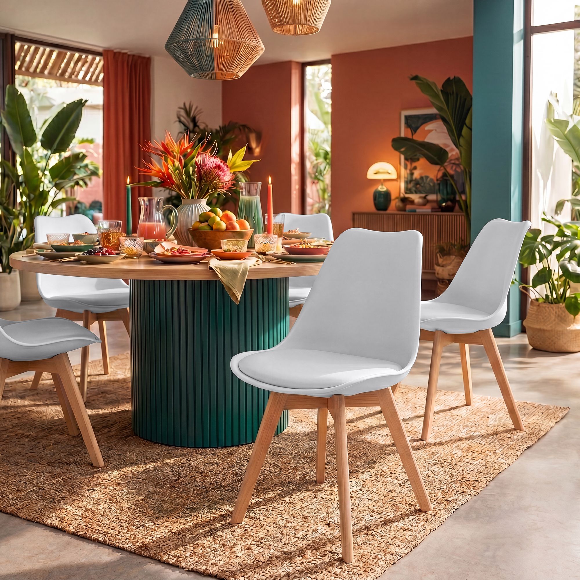 Silla de comedor Linares elegante, cómoda y fácil de limpiar Ideal para tu hogar