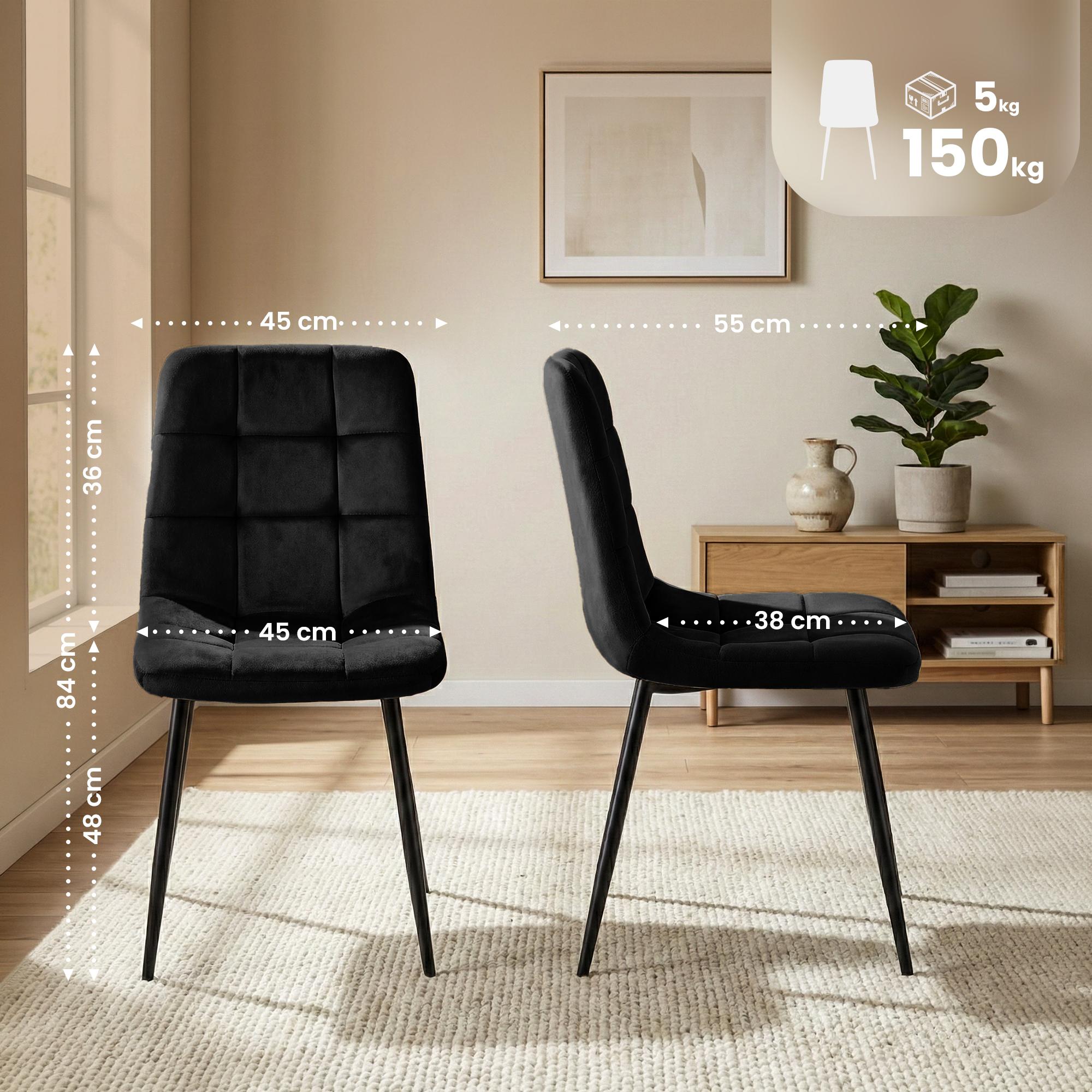 Juego de 4 sillas de comedor Antibes